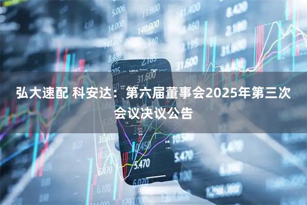 弘大速配 科安达：第六届董事会2025年第三次会议决议公告